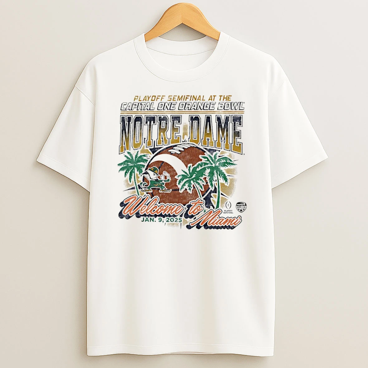 Notre Dame Fighting Irish Playoff Semifinal At The Capital One Orange Bowl 2025 Vintage Shirts