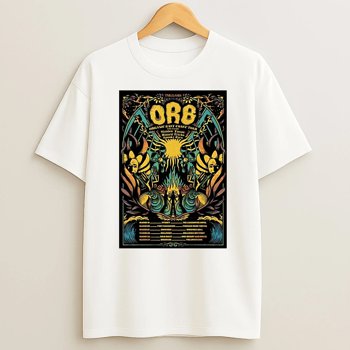 O R B Band Organic East Coast March 19 27 2026 Shows Shirts