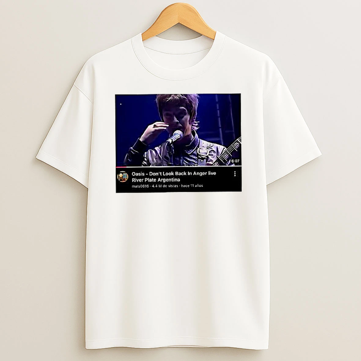 Oasis Dont Look Back In Anger Live River Plate Argentina Woman Shirts