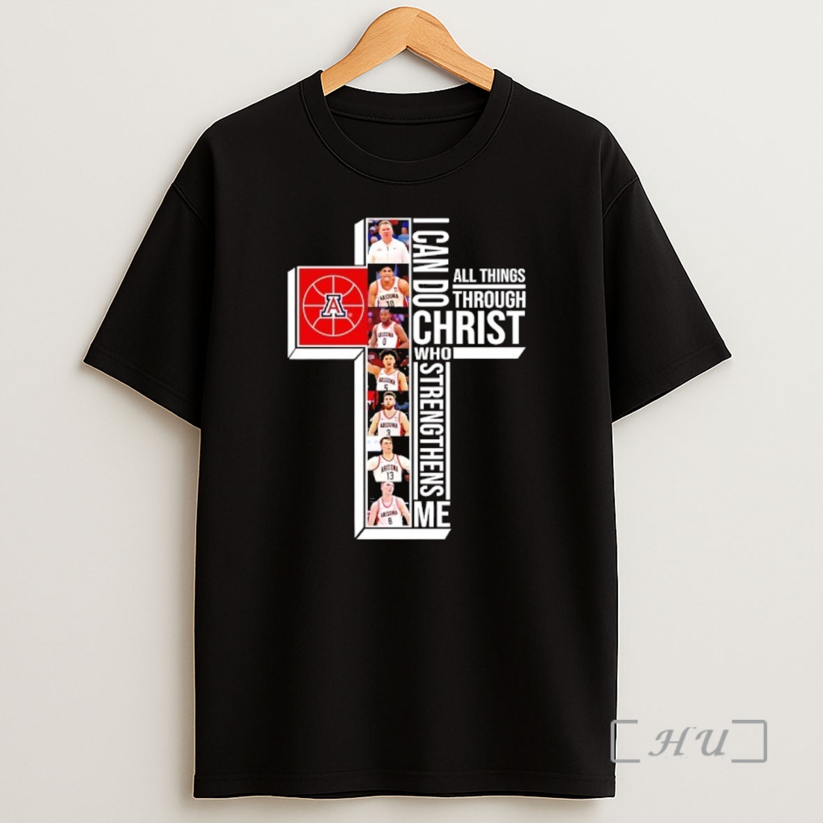 Officials Arizona Wildcats Players Cross I Can Do All Things Through Christ Who Strengthens Me Shirt Sweatshirt Tee