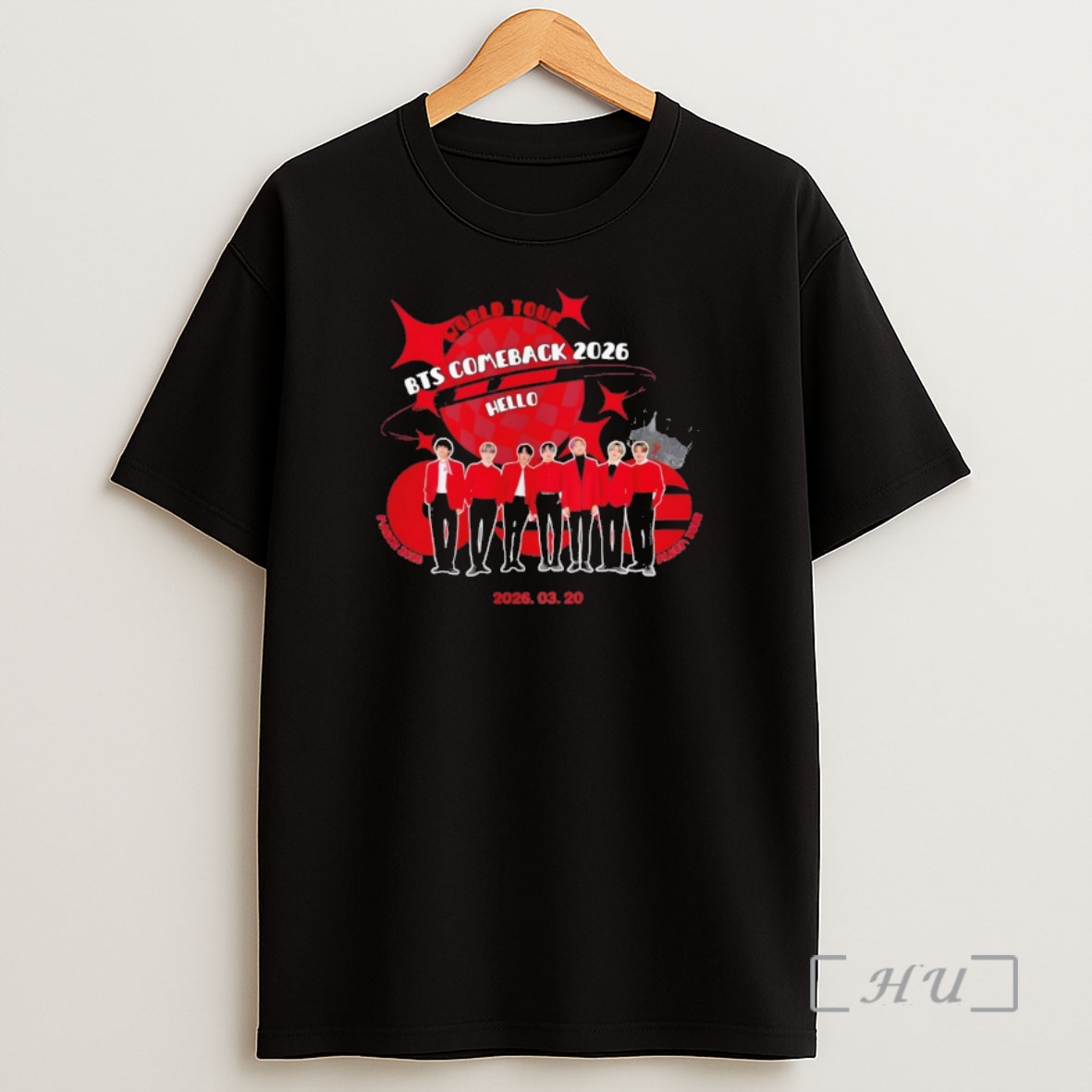 Officials Bts Comeback 2026 Hello K Pop World Tour Shirt Sweatshirt Tee