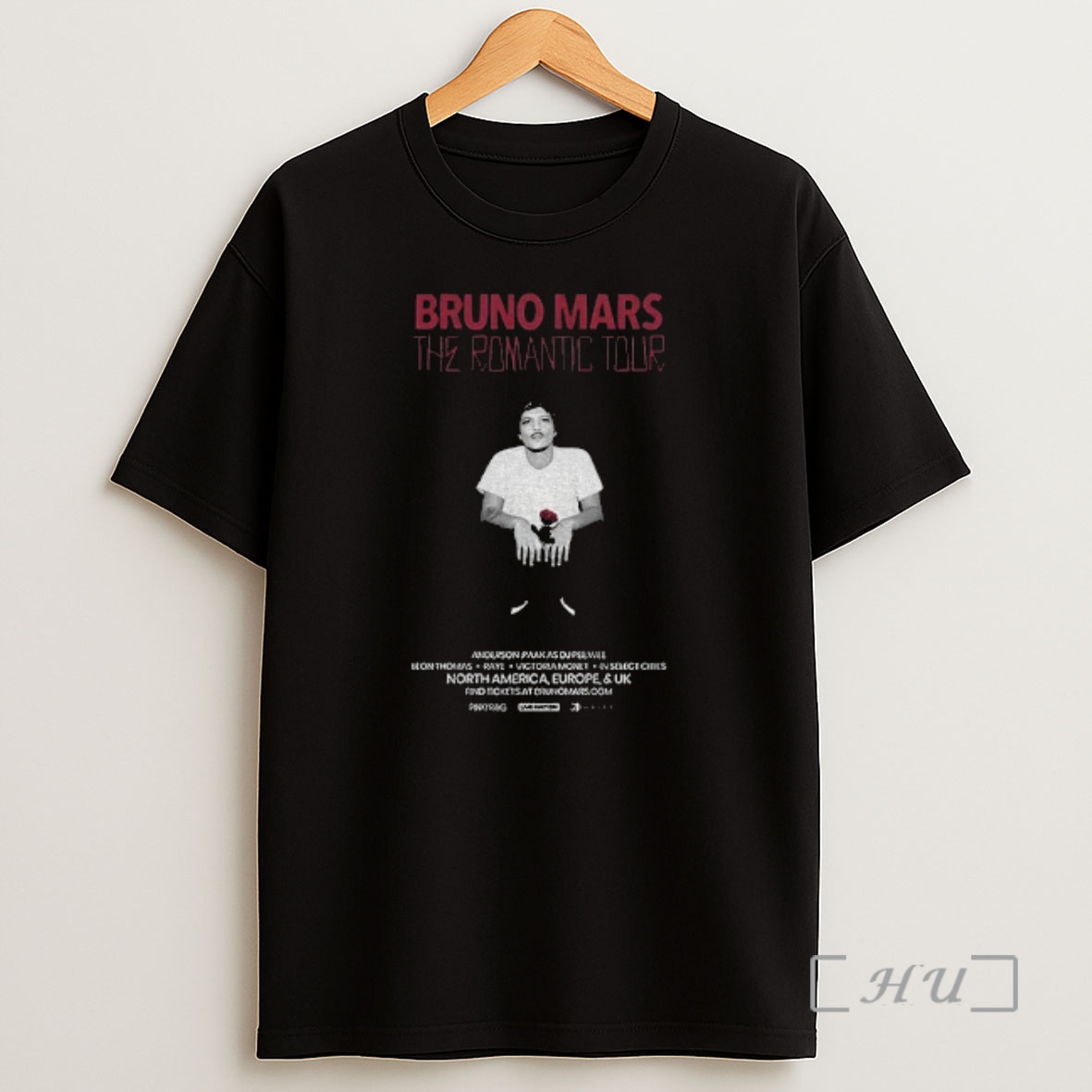 Officials Bruno Mars The Romantic 2026 Tour North America Europe And Uk Vintage Shirt Sweatshirt Tee