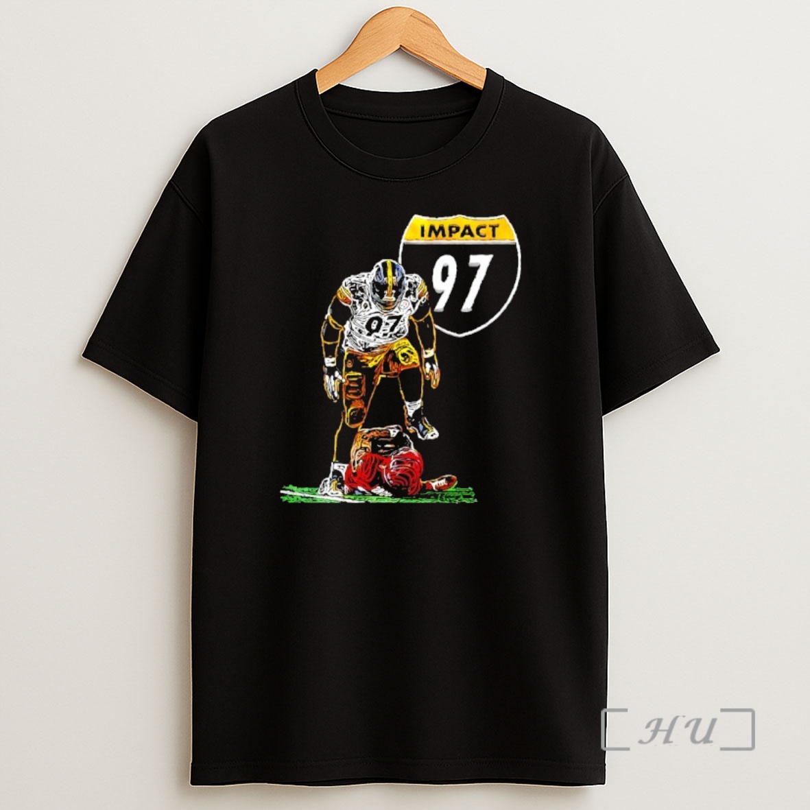 Officials Cam Heyward Impact 97 Pittsburgh Steelers Football Shirt Sweatshirt Tee