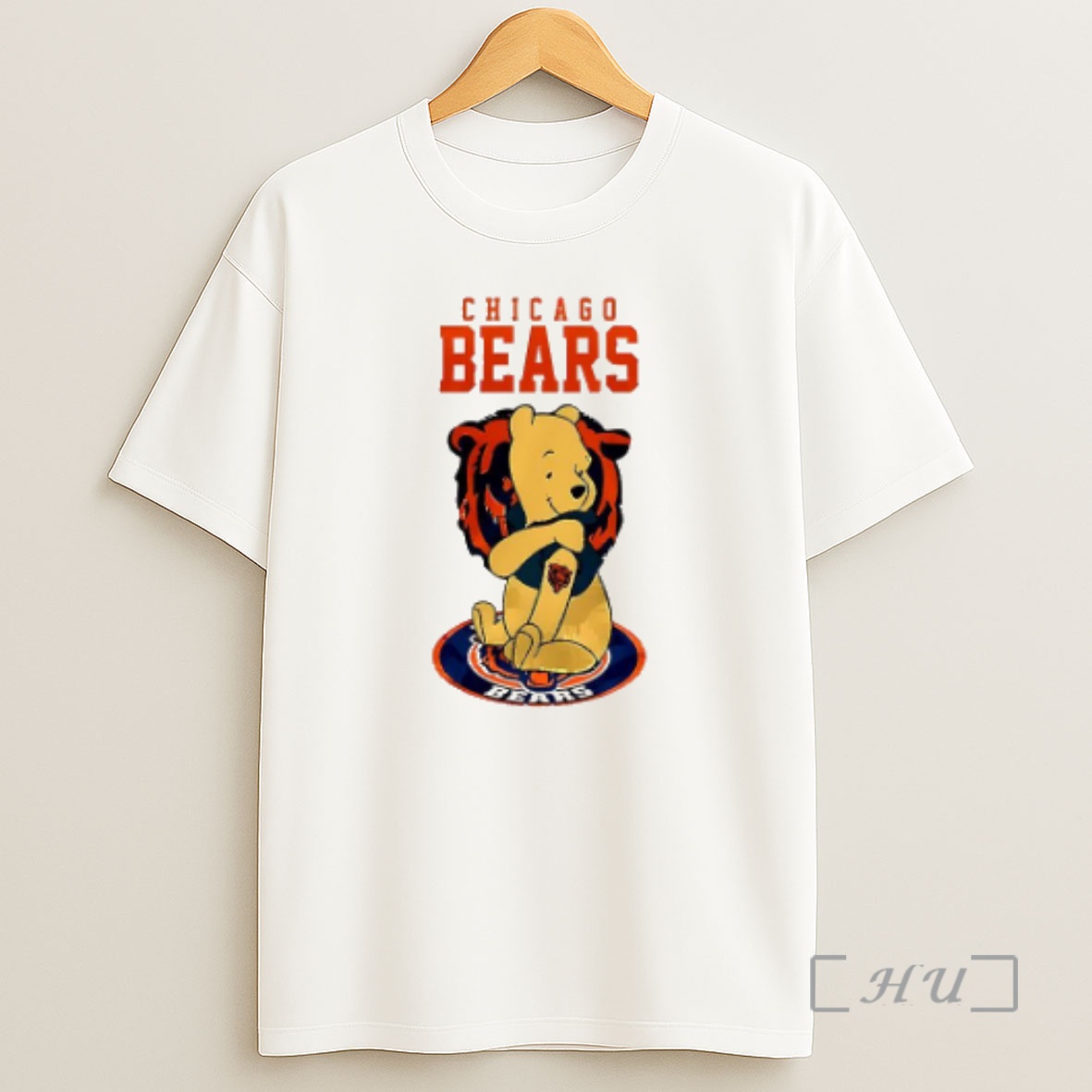 Officials Chicago Bears X Winnie The Pooh 100th Anniversary Shirt Sweatshirt Tee 1