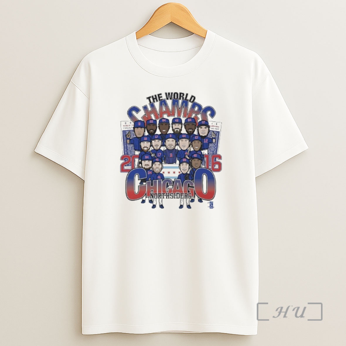 Officials Chicago Cubs 2016 World Champs North Siders Players Caricature Shirt Sweatshirt Tee