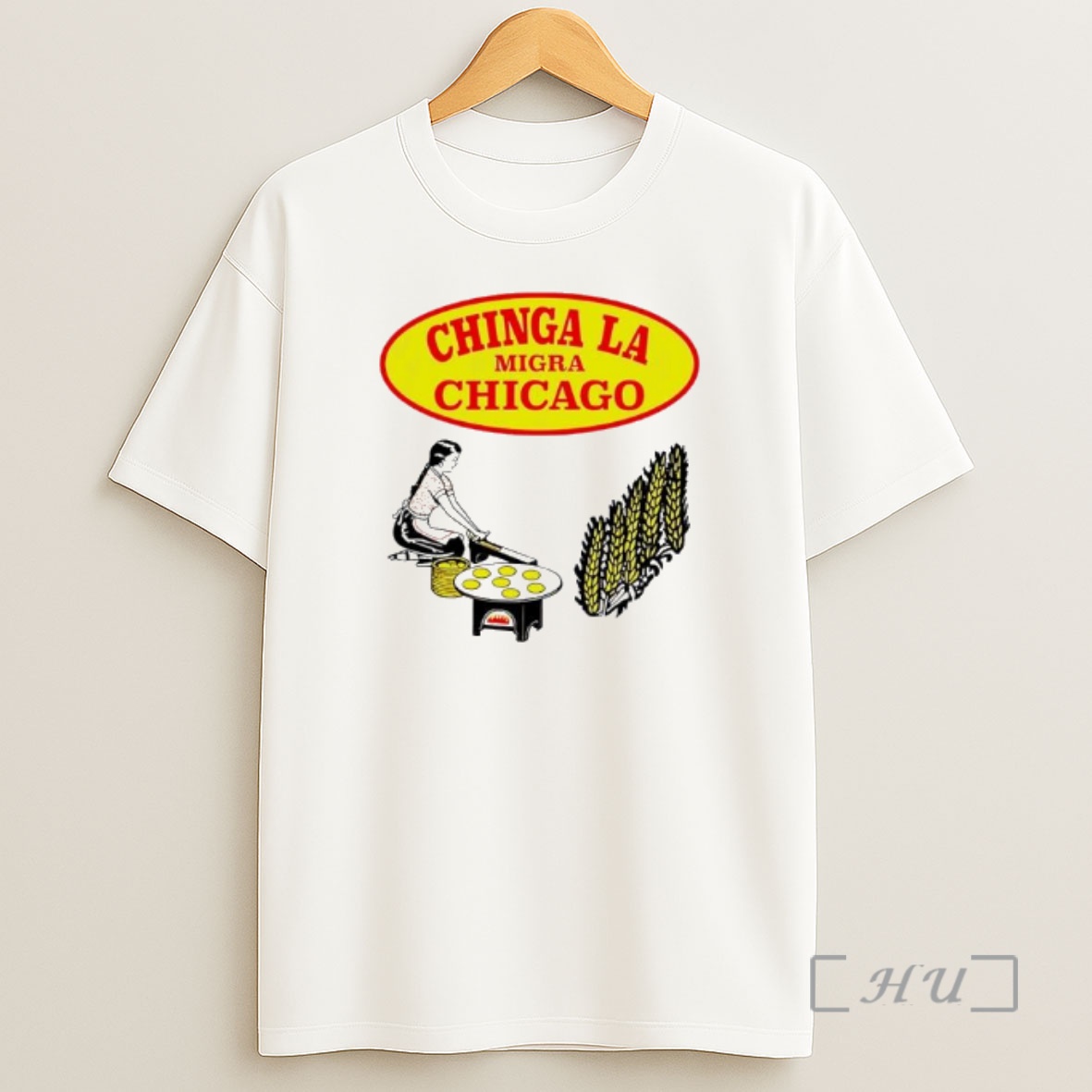 Officials Chinga La Migra Chicago Tortilla Logo Shirt Sweatshirt Tee