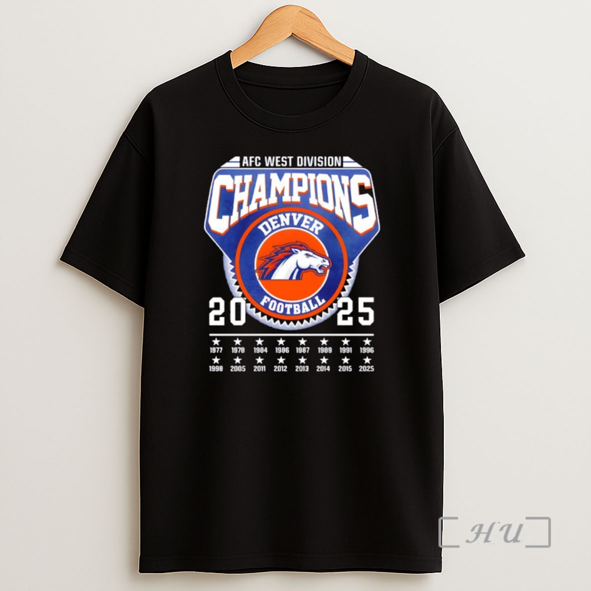 Officials Denver Broncos Afc West Division Champs 2025 Game Day Shirt Sweatshirt Tee