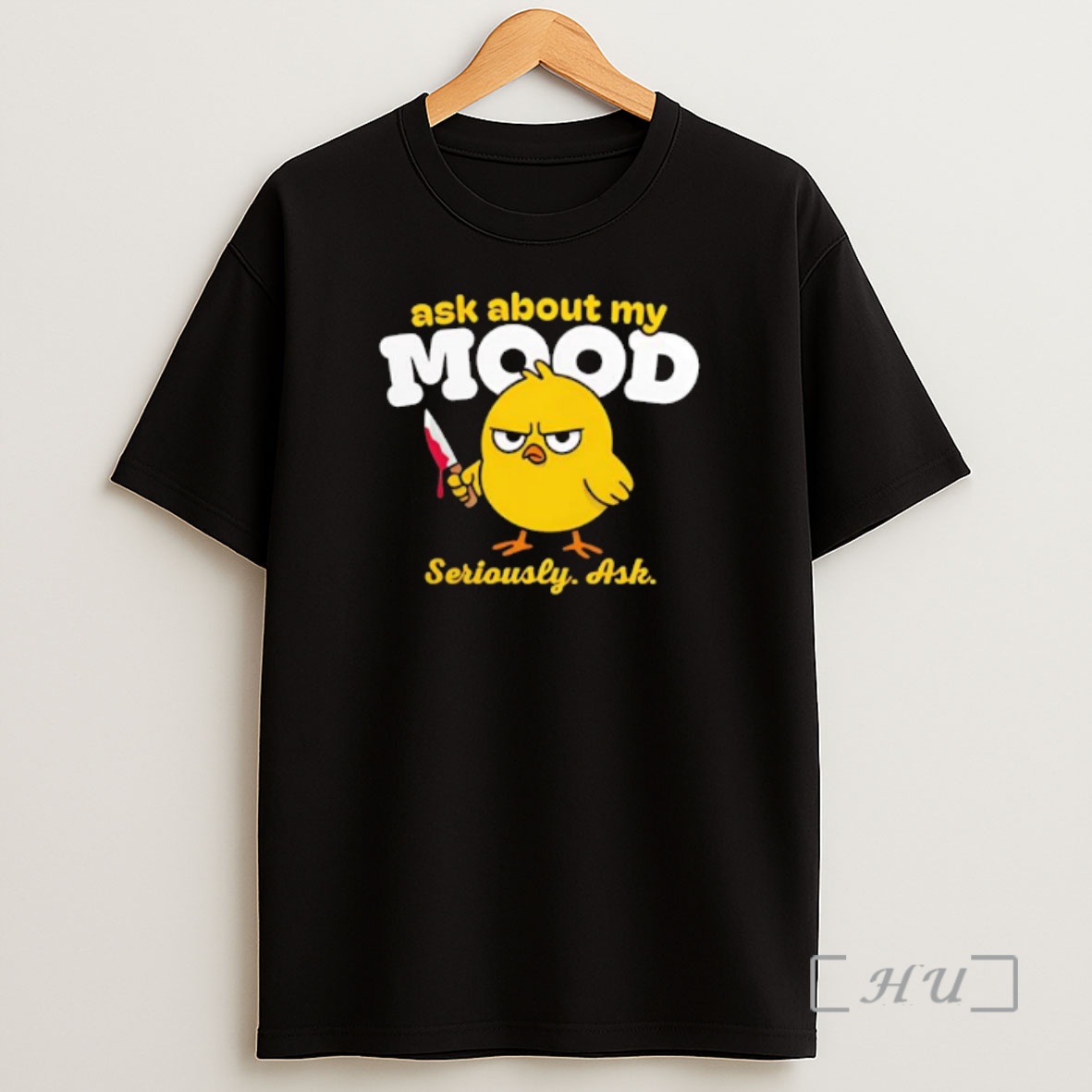 Officials Duck Ask About My Mood Seriously Ash Bloody Knife Graphic Shirt Sweatshirt Tee