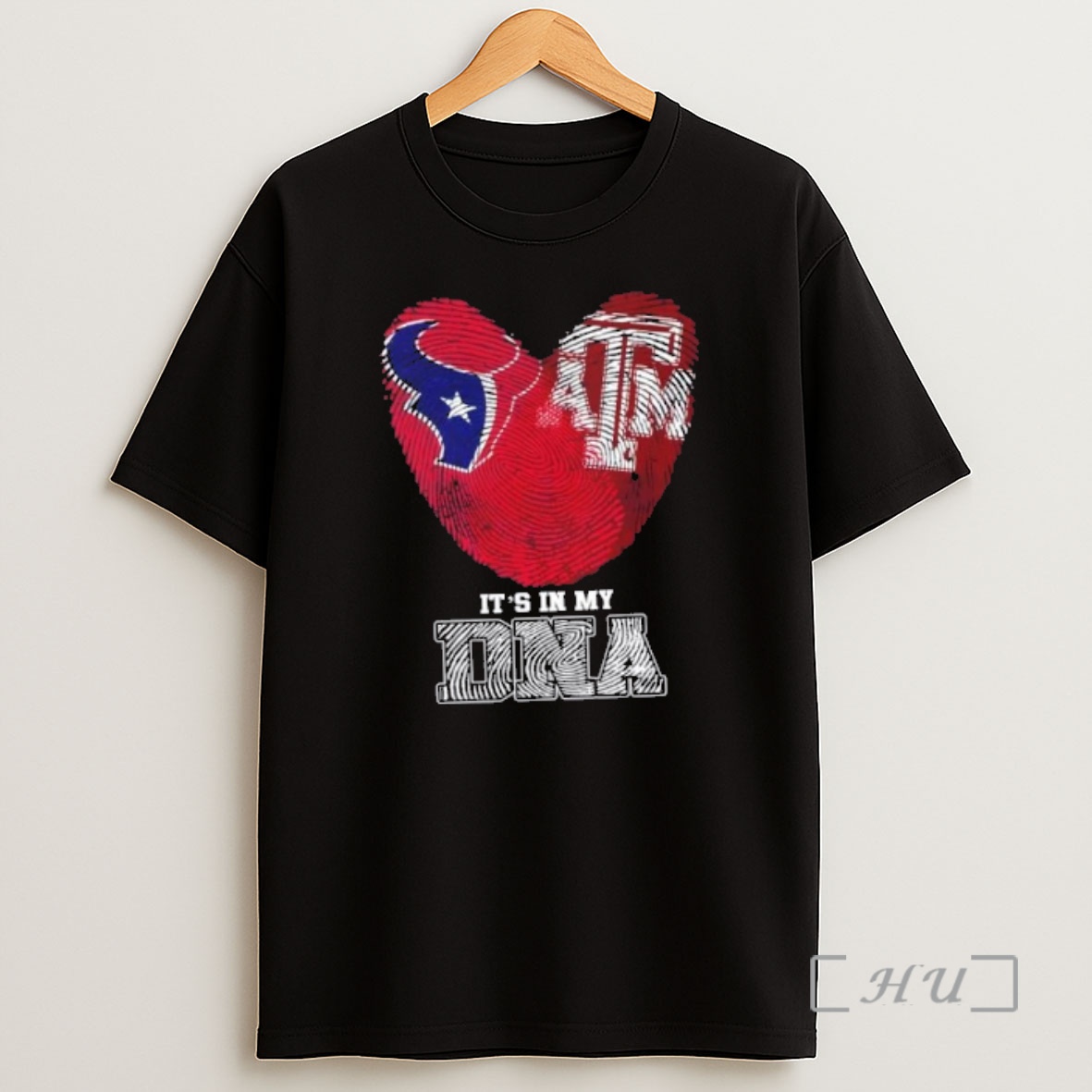 Officials Fingerprints Houston Texans X Texas Am Aggies Its In My Dna Shirt Sweatshirt Tee