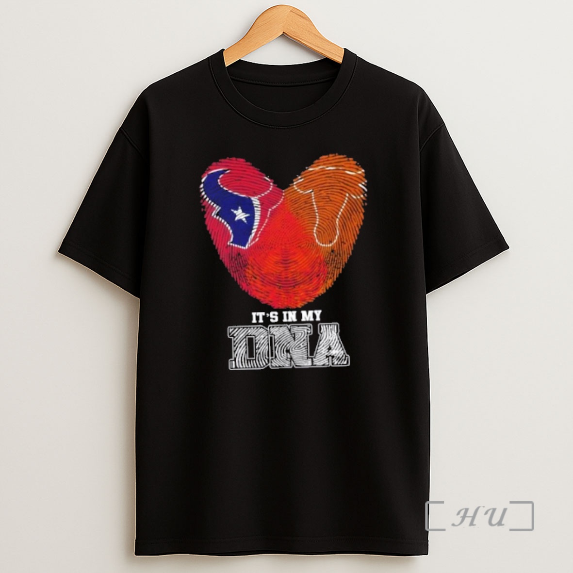 Officials Fingerprints Houston Texans X Texas Longhorns Its In My Dna Shirt Sweatshirt Tee
