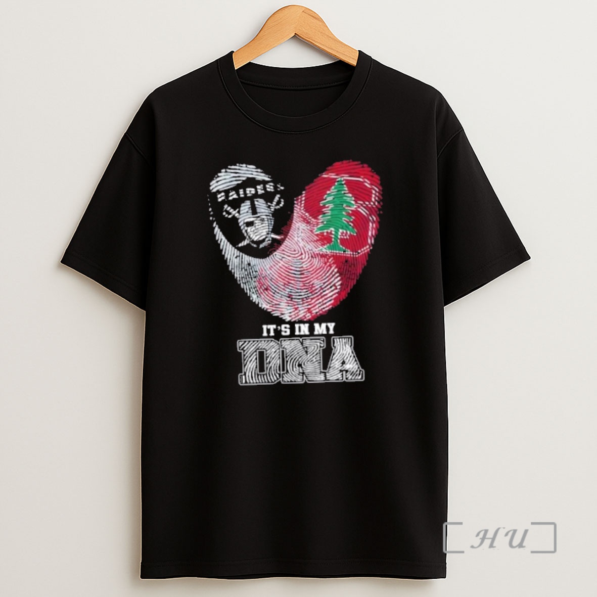 Officials Fingerprints Las Vegas Raiders X Stanford Cardinal Its In My Dna Shirt Sweatshirt Tee