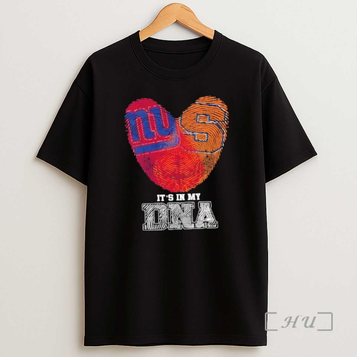 Officials Fingerprints New York Giants X Syracuse Orange Its In My Dna Shirt Sweatshirt Tee