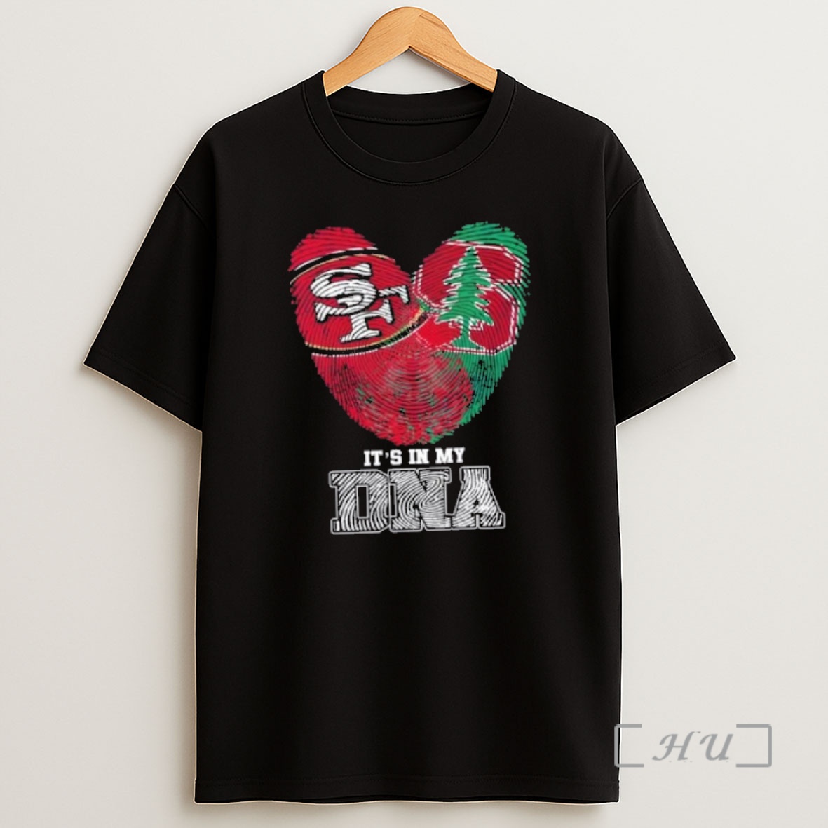 Officials Fingerprints San Francisco 49ers X Stanford Cardinal Its In My Dna Shirt Sweatshirt Tee