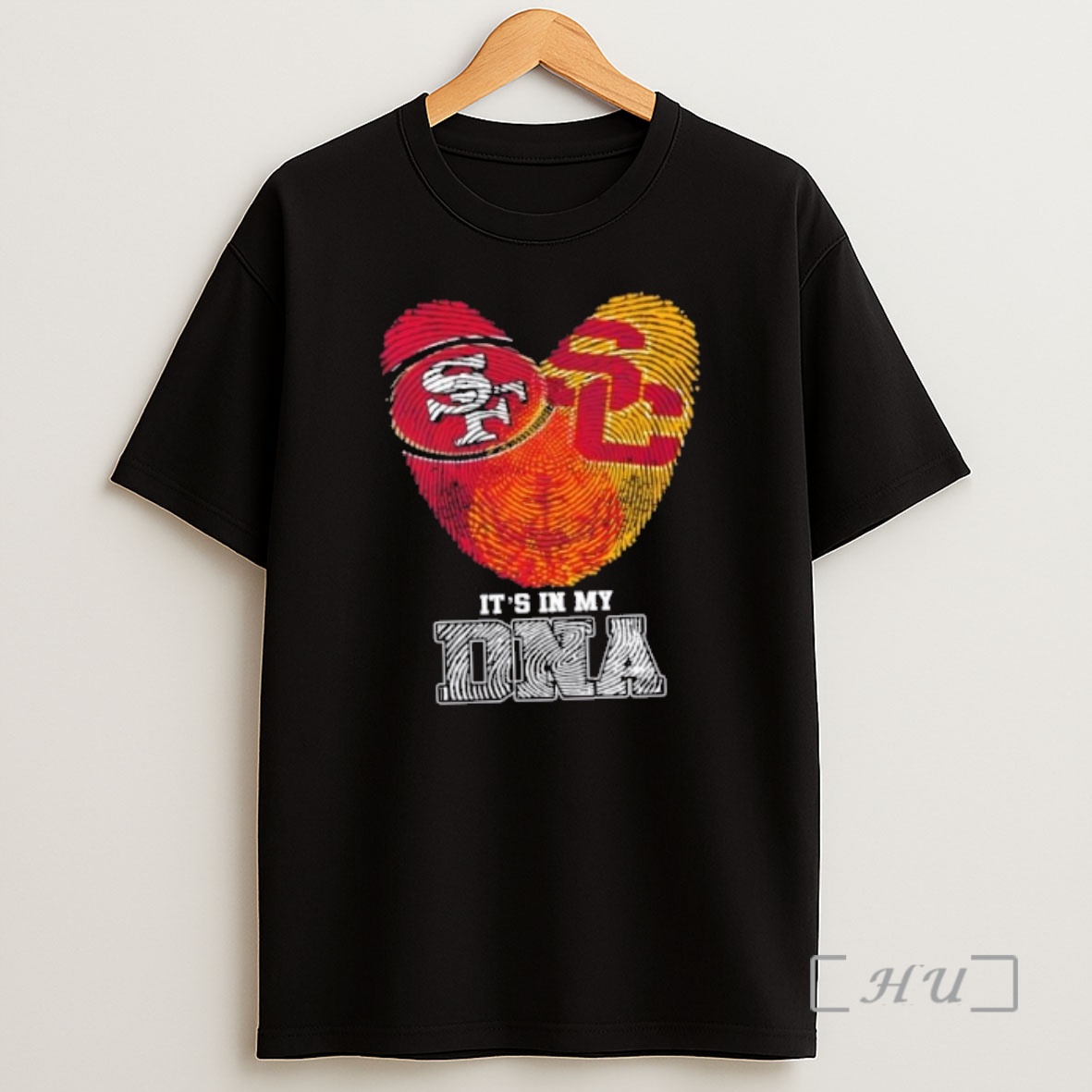 Officials Fingerprints San Francisco 49ers X Usc Trojans Its In My Dna Shirt Sweatshirt Tee