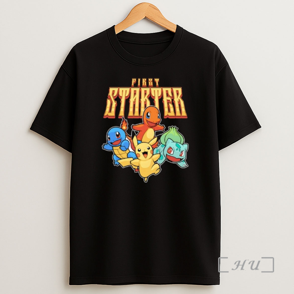 Officials First Starter Starter Charmander Squirtle Bulbasaur Pikachu Graphic Shirt Sweatshirt Tee