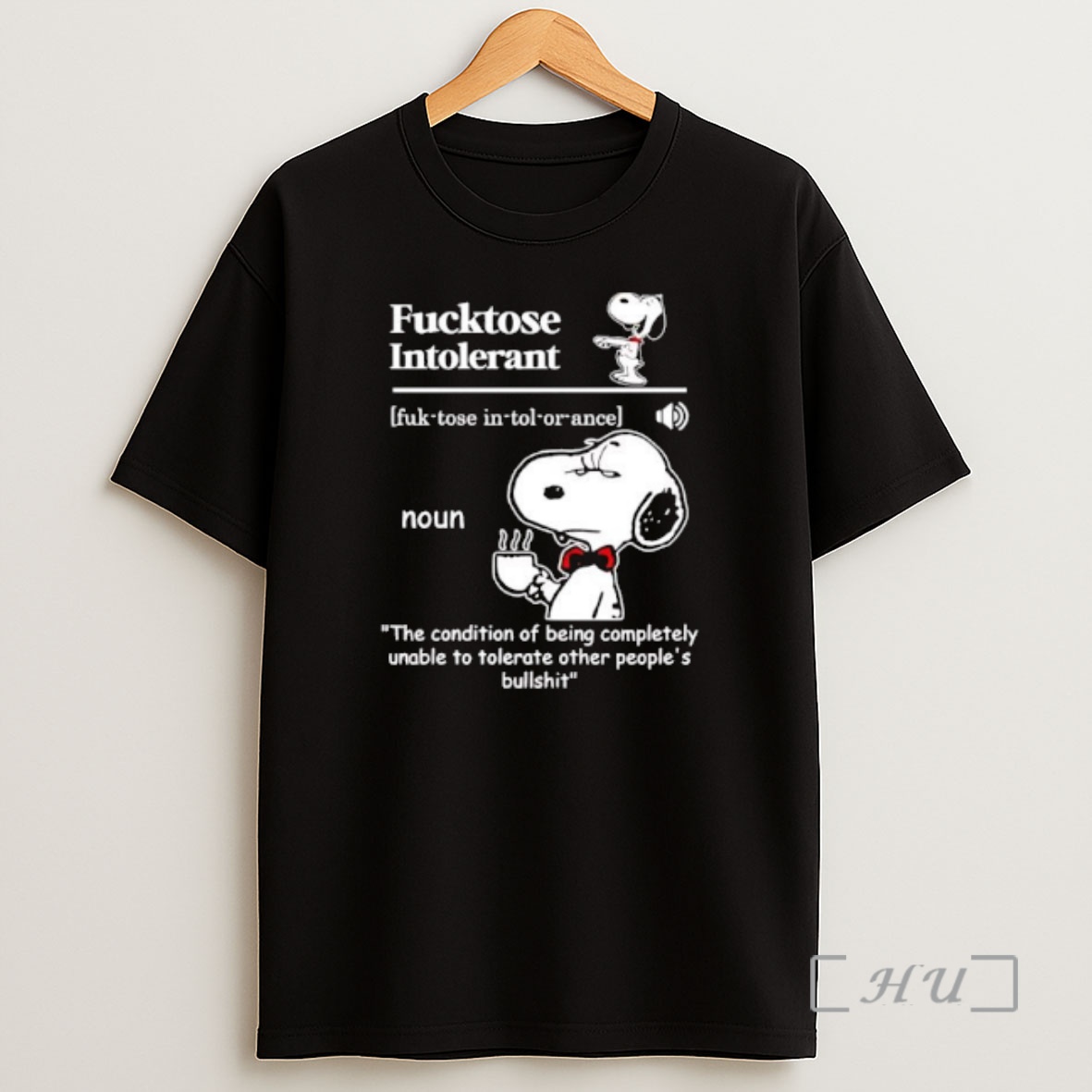 Officials Fucktose Intolerant Snoopy Graphic Shirt Sweatshirt Tee