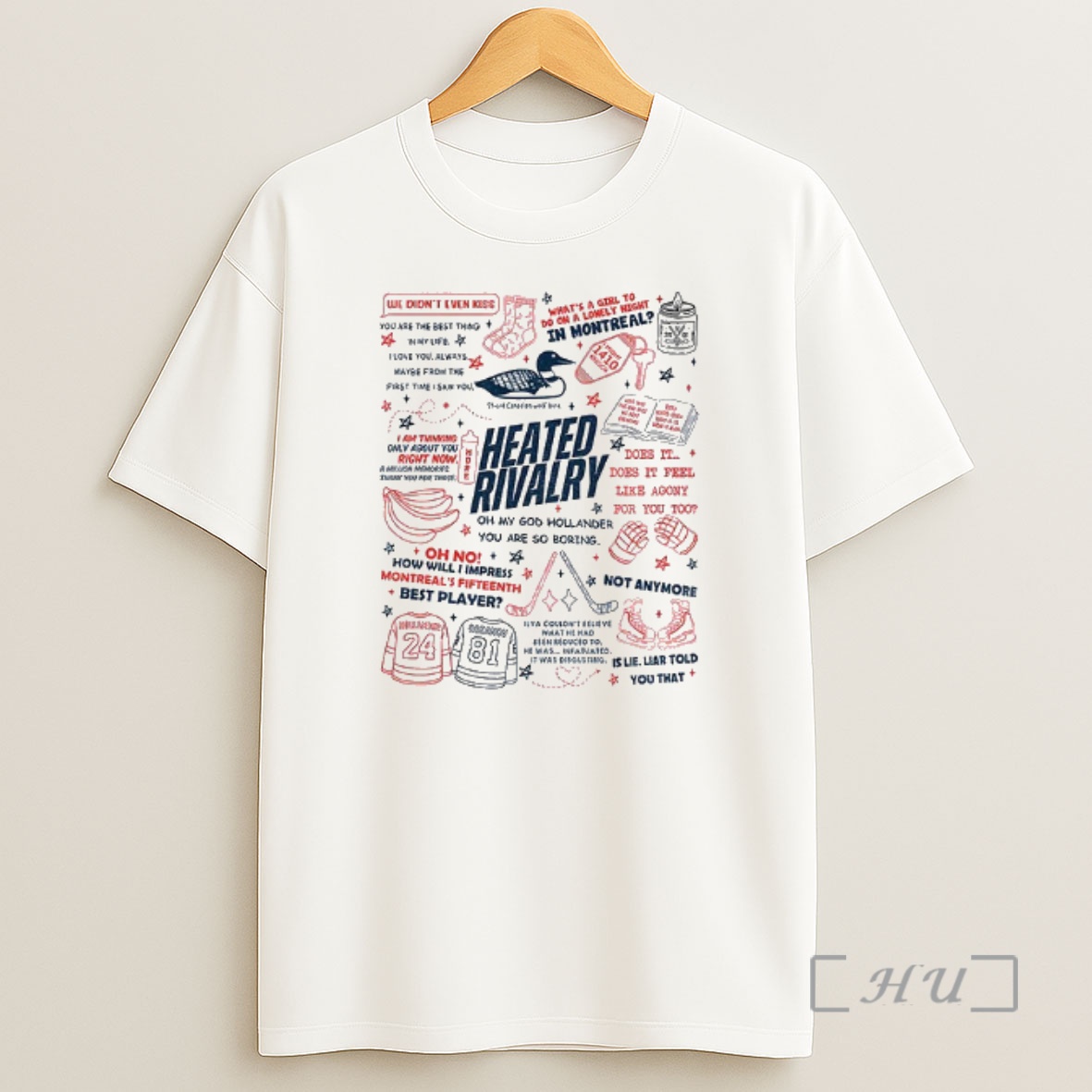 Officials Hockey Romance Couple Graphic Ilya Rozanov Shane Hollander Inspired Shirt Sweatshirt Tee