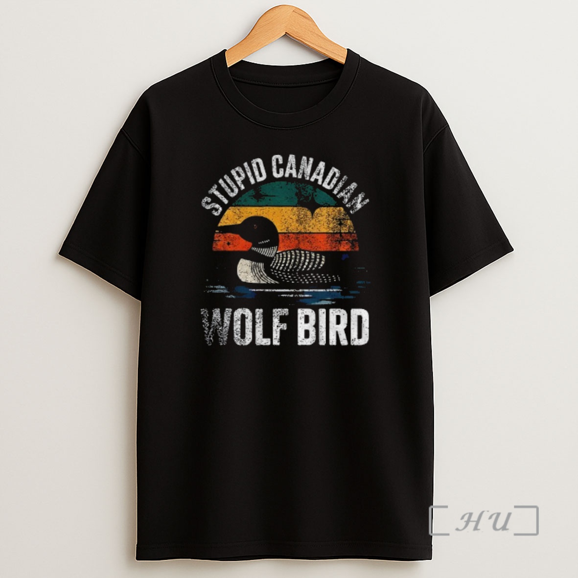 Officials Hockey Romance Vintage Stupid Canadian Wolf Bird Shirt Sweatshirt Tee