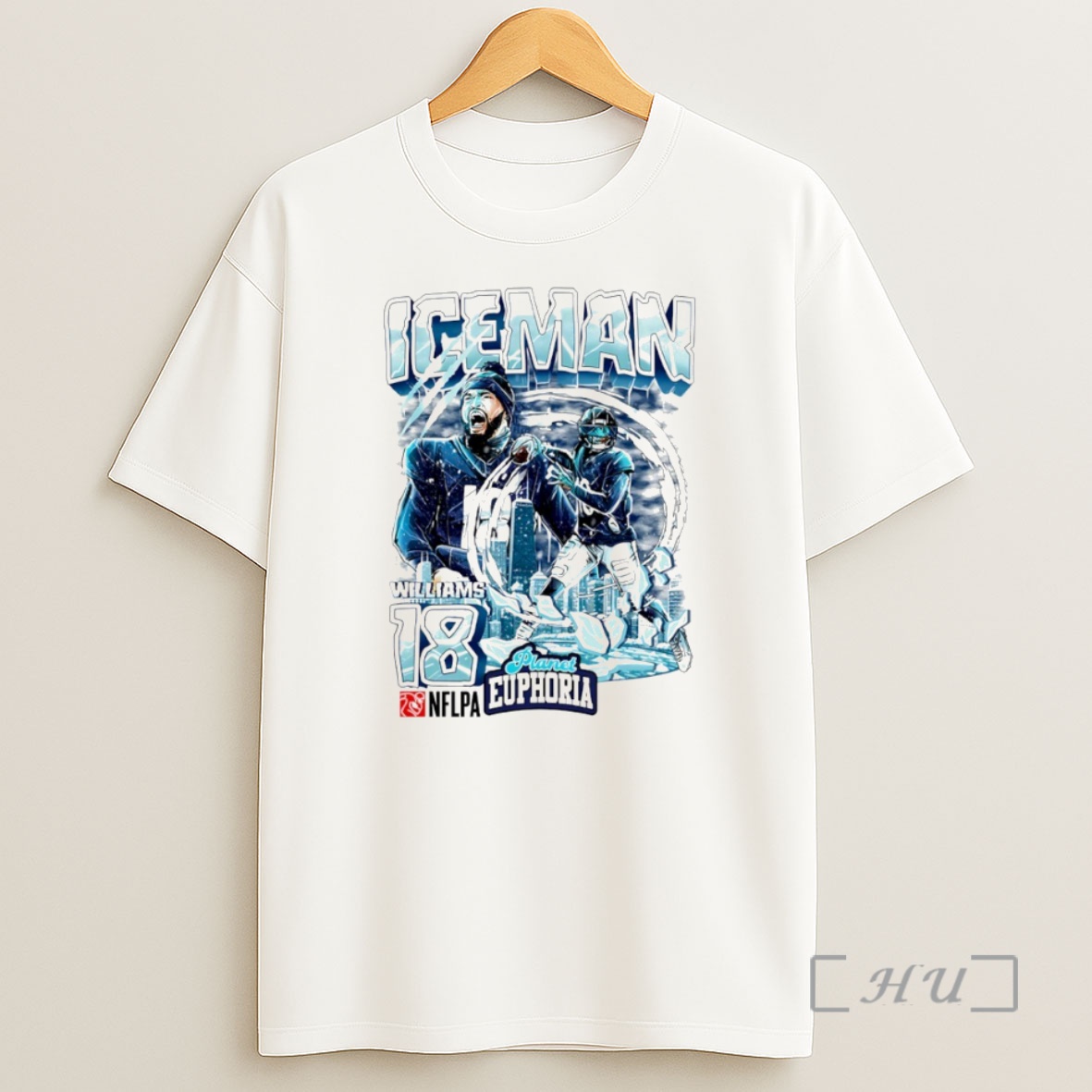 Officials Iceman Caleb Williams 18 Chicago Bears Quarterback Comic Circle Shirt Sweatshirt Tee