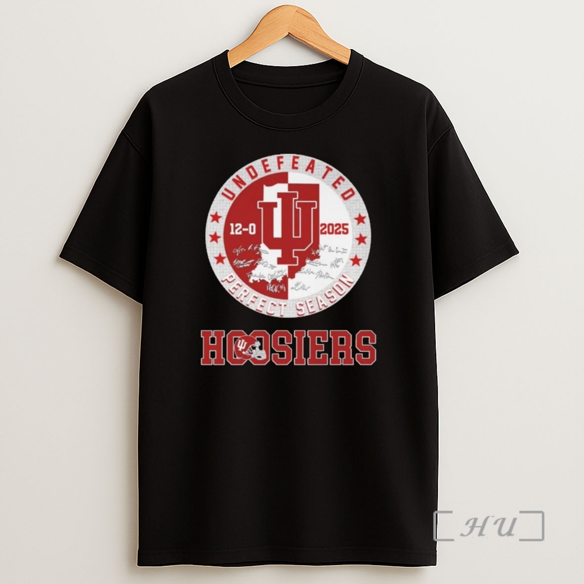 Officials Indiana Hoosiers Undefeated 2025 12 0 Perfect Season Signatures Logo Shirt Sweatshirt Tee