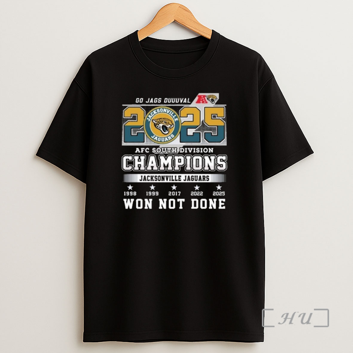 Officials Jacksonville Jaguars Go Jags Duuuval Afc South Division Champions Won Not Done 2025 Shirt Sweatshirt Tee