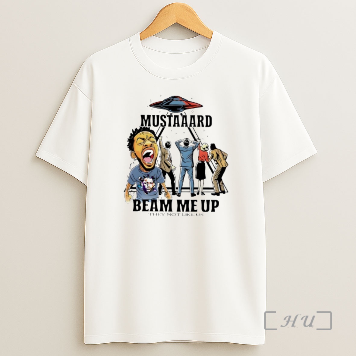 Officials Kendrick Lamar Ufo Mustaaard Beam Me Up They Not Like Us Shirt Sweatshirt Tee