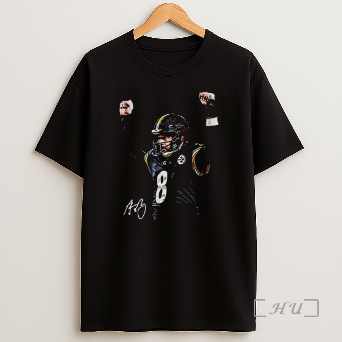Officials Kenny Pickett 8 Pittsburgh Steelers Football Signature Shirt Sweatshirt Tee