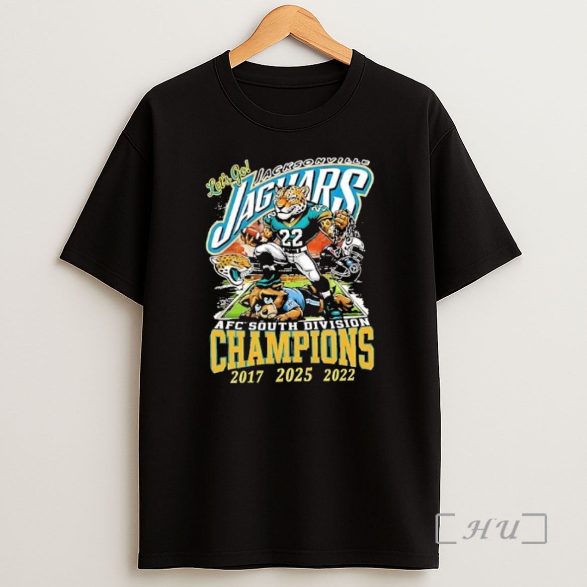 Officials Lets Go Jacksonville Jaguars 2025 Afc South Champions Division Shirt Sweatshirt Tee