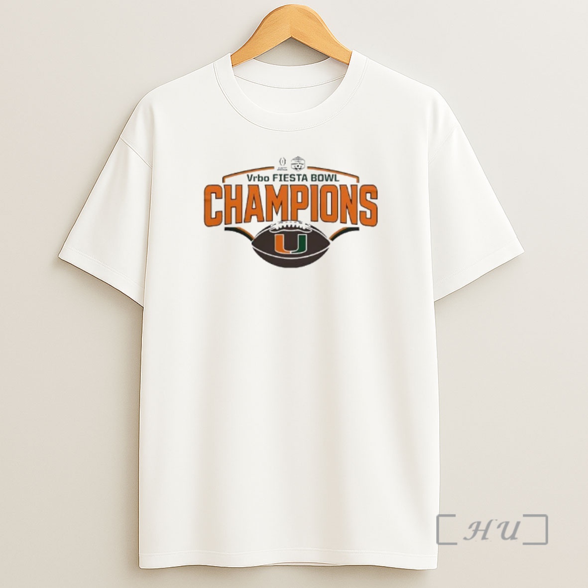 Officials Miami Hurricanes Vrbo Fiesta Bowl Champions Graphic Shirt Sweatshirt Tee