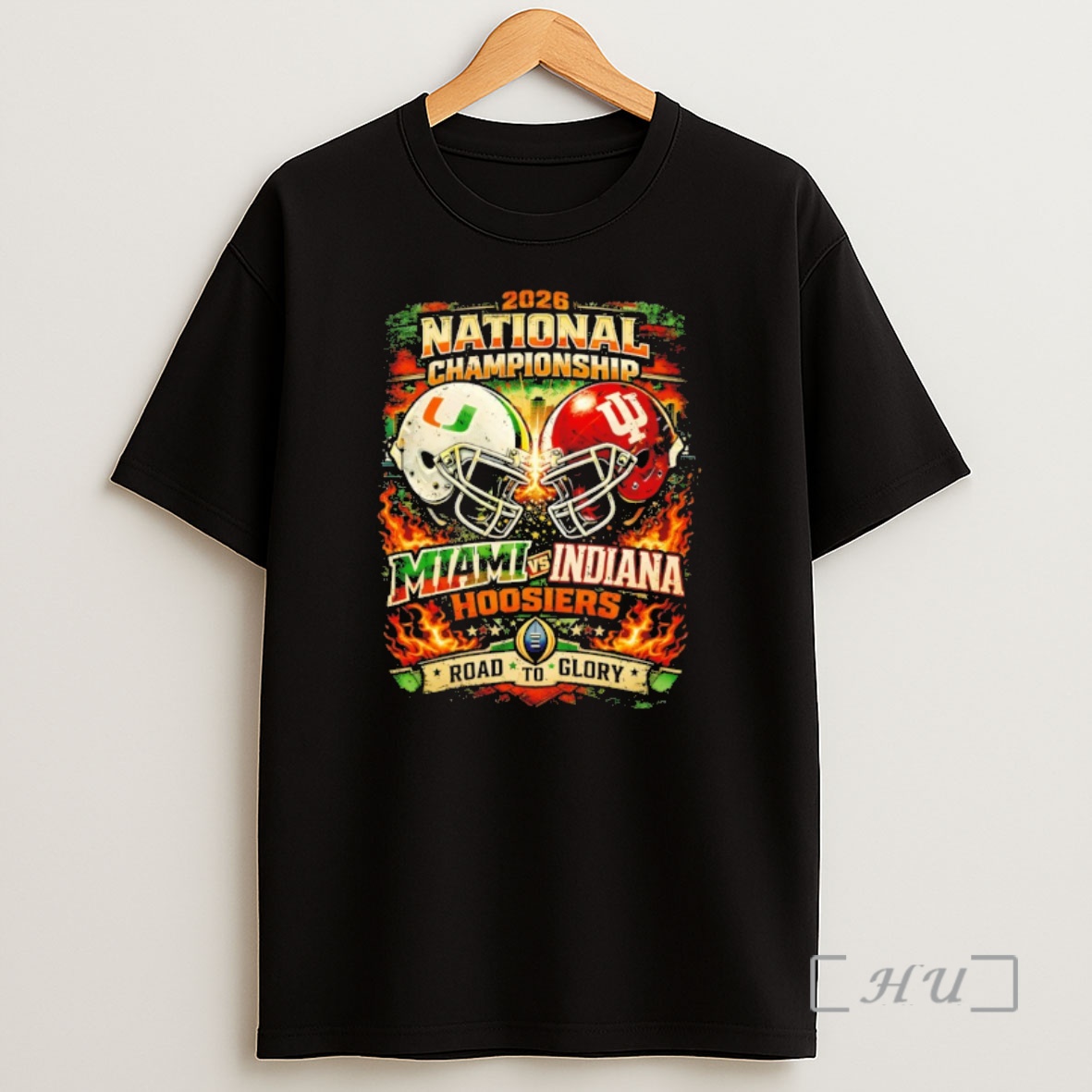 Officials Miami Hurricanes Vs Indiana Hoosiers 2026 College National Championship Road To Glory Shirt Sweatshirt Tee