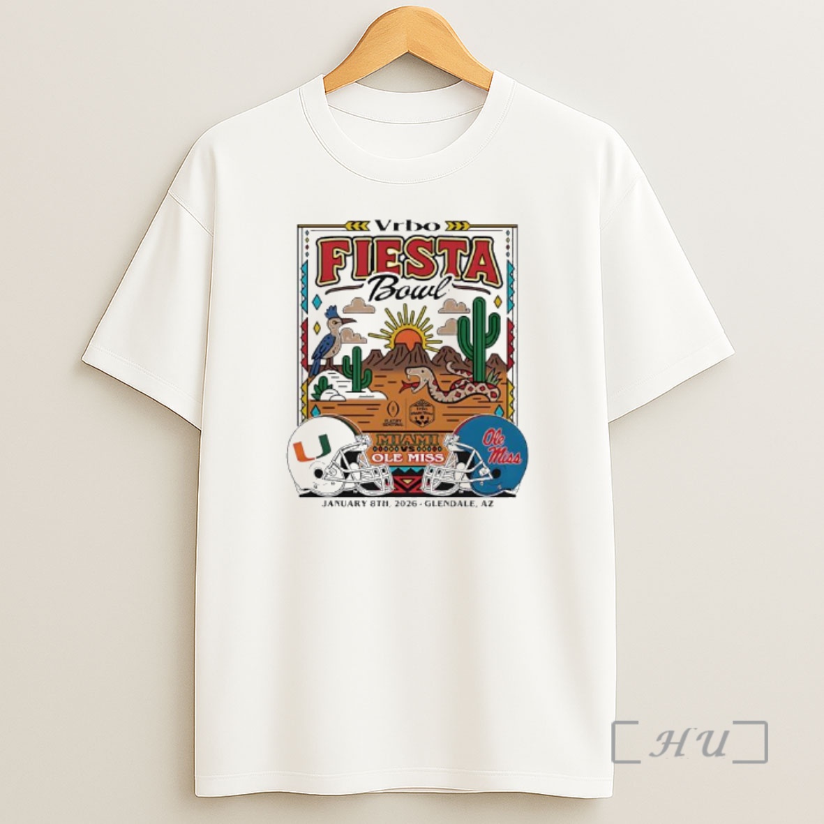 Officials Miami Vs Ole Miss Vrbo Fiesta Bowl January 8th 2026 Glendale Az Shirt Sweatshirt Tee