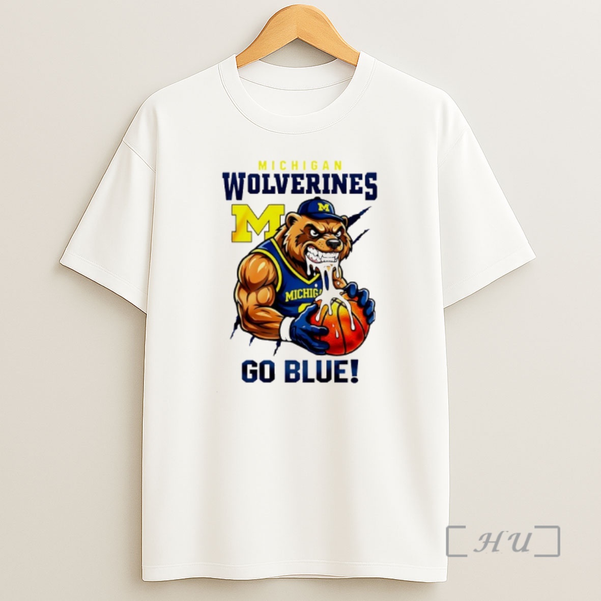 Officials Michigan Wolverines Basketball Mascot Go Blue Shirt Sweatshirt Tee