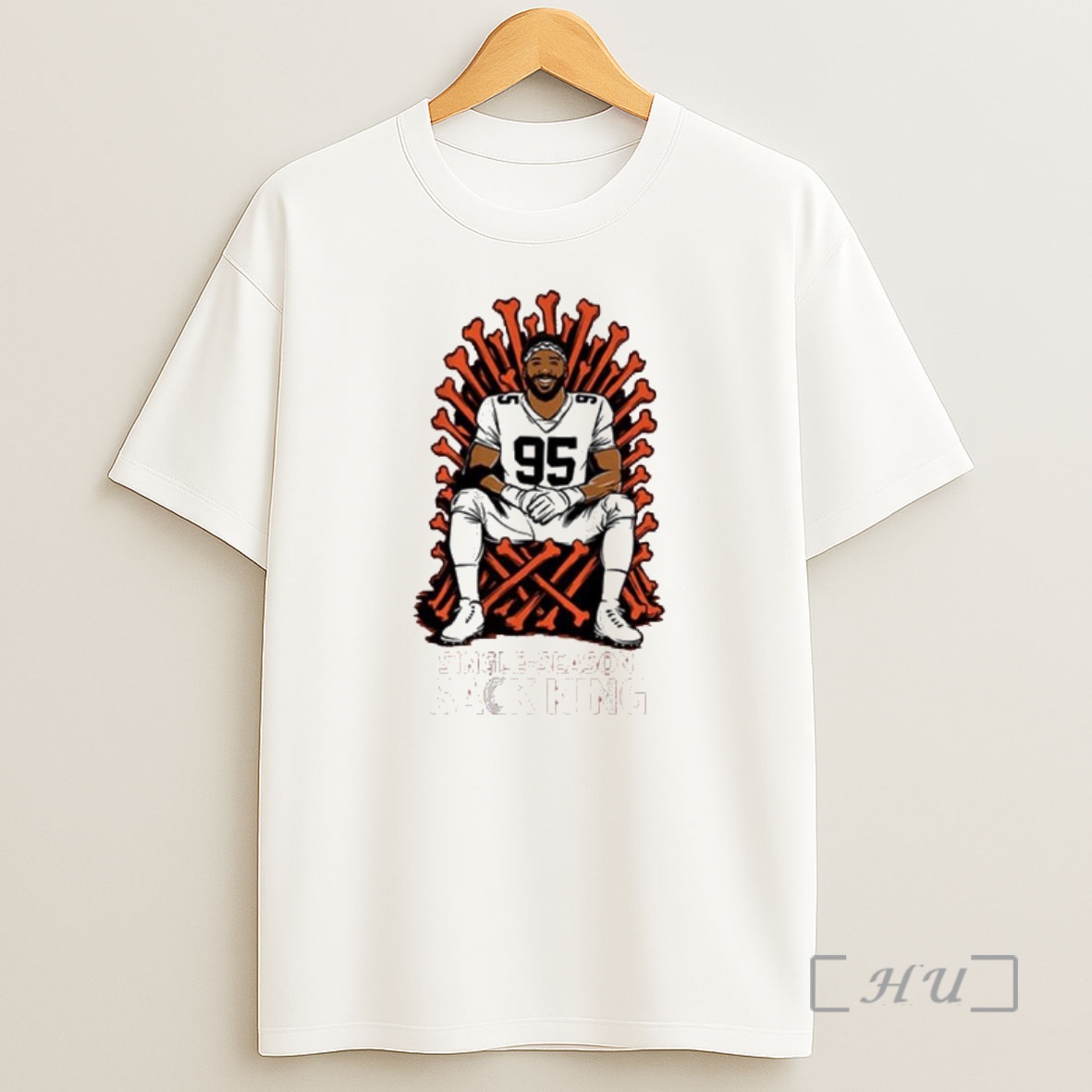 Officials Myles Garrett Single Season Sack King Shirt Sweatshirt Tee