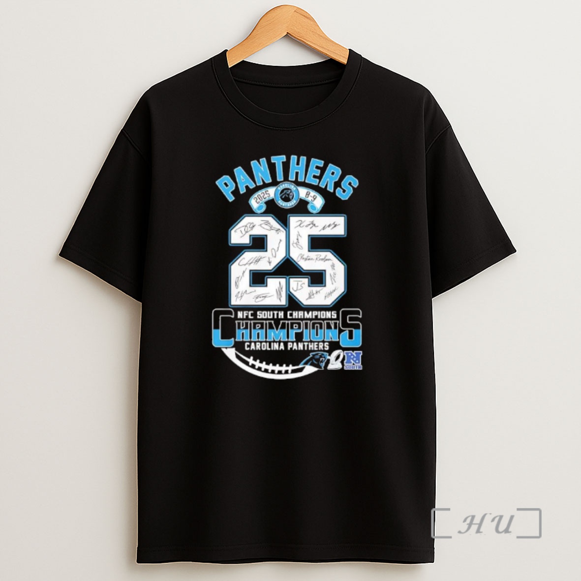 Officials Nfc Carolina Panthers 2025 Score 8 9 South Division Champions Shirt Sweatshirt Tee