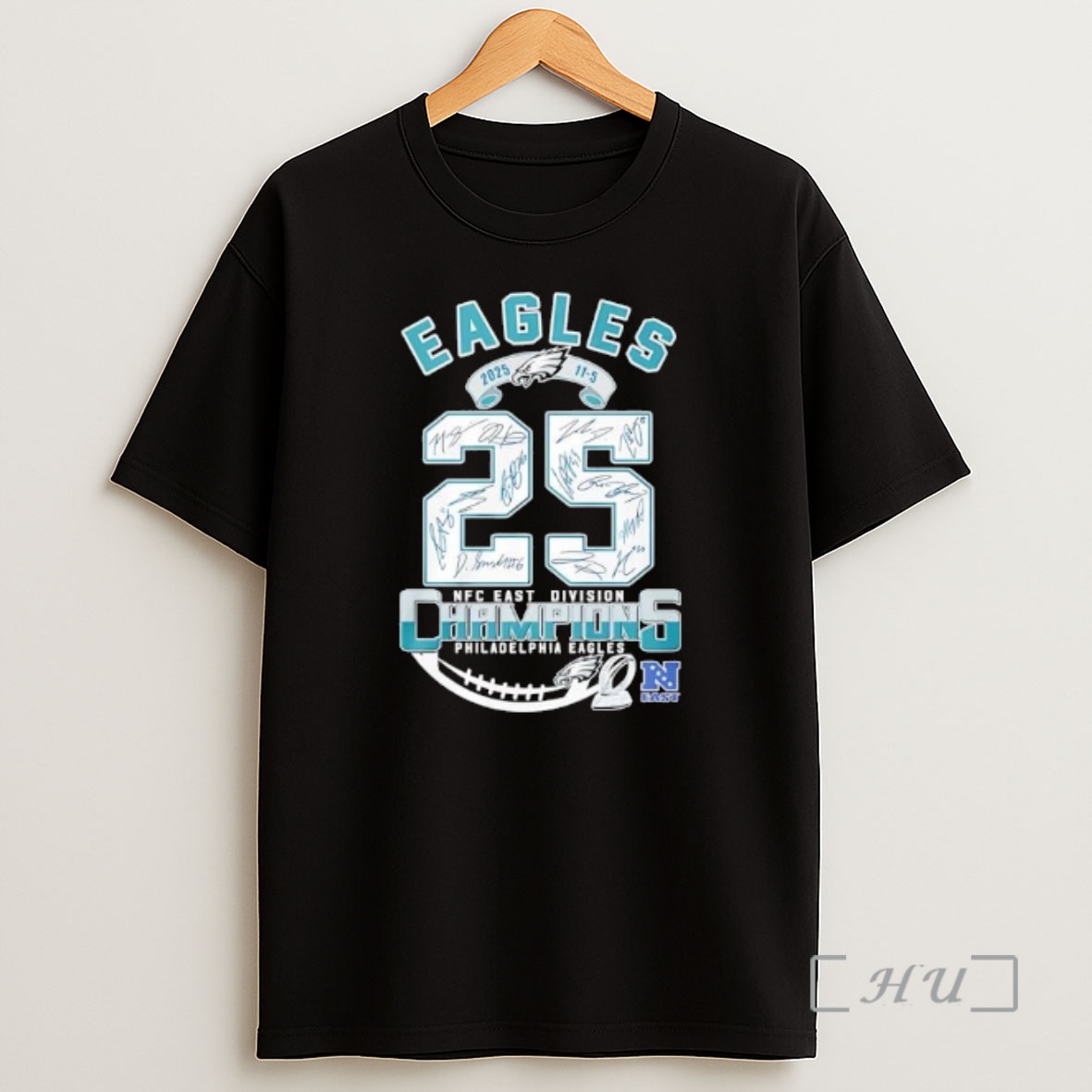Officials Nfc Philadelphia Eagles 2025 Score 11 5 East Division Champions Shirt Sweatshirt Tee