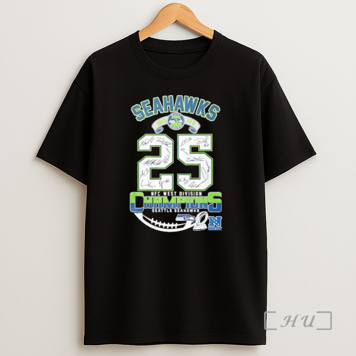 Officials Nfc Seattle Seahawks 2025 Score 13 3 West Division Champions Shirt Sweatshirt Tee