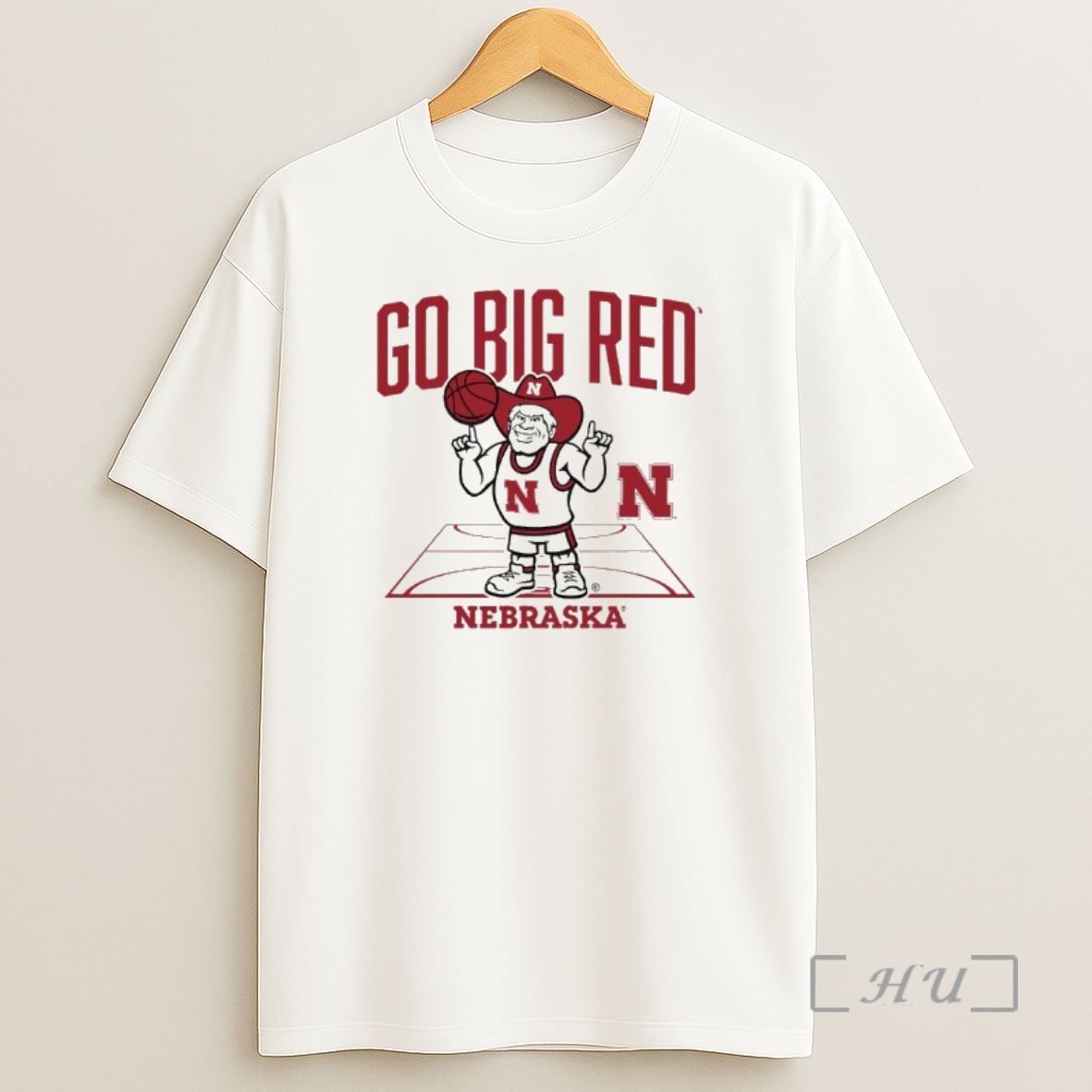 Officials Nebraska Huskers Basketball Go Big Red Herbie Mascot Shirt Sweatshirt Tee