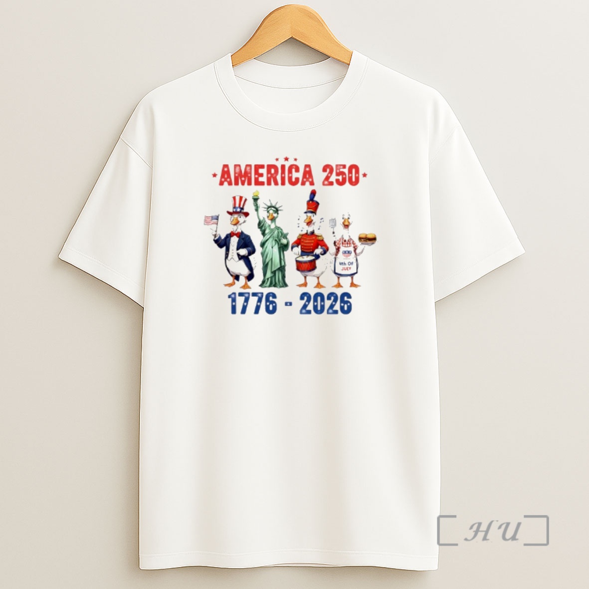 Officials New America 250 Funny Patriotic Duck 1776 2026 Shirt Sweatshirt Tee