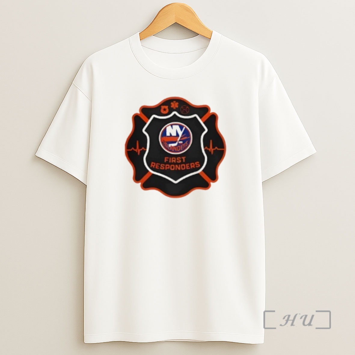 Officials New York Islanders First Rescue Forces Hockey Shirt Sweatshirt Tee