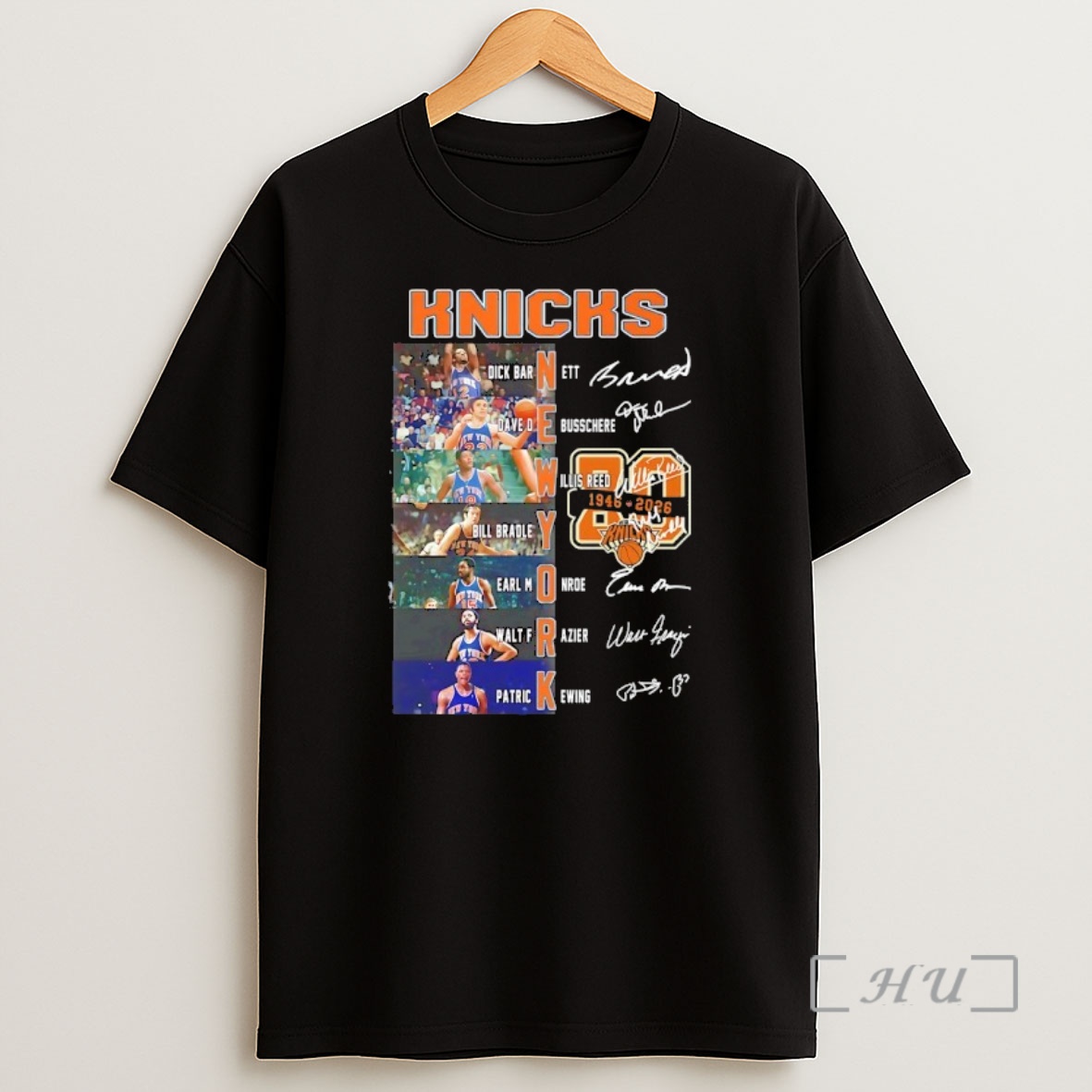 Officials New York Knicks 80 Years 1946 2026 Players Signature Shirt Sweatshirt Tee