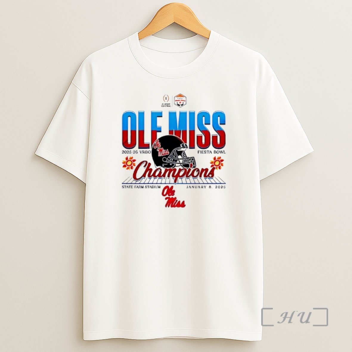 Officials Ole Miss Rebels 2025 26 Vrbo Fiesta Bowl Champions January 8th Graphic Shirt Sweatshirt Tee