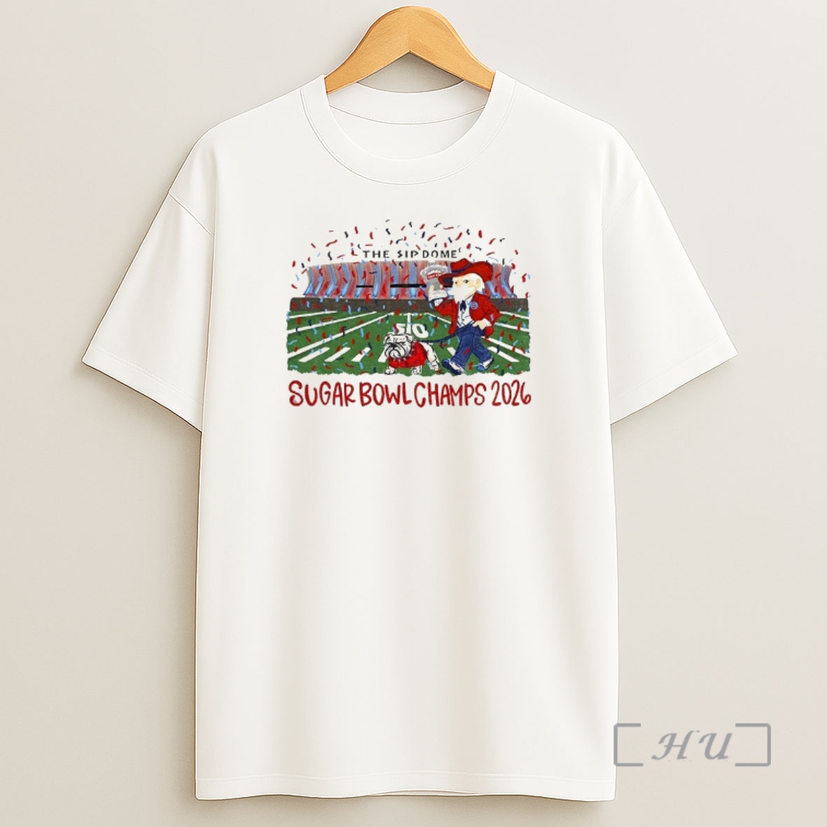 Officials Ole Miss Rebels Football Sugar Bowl Champs 2026 Game Day The Sip Dome Shirt Sweatshirt Tee