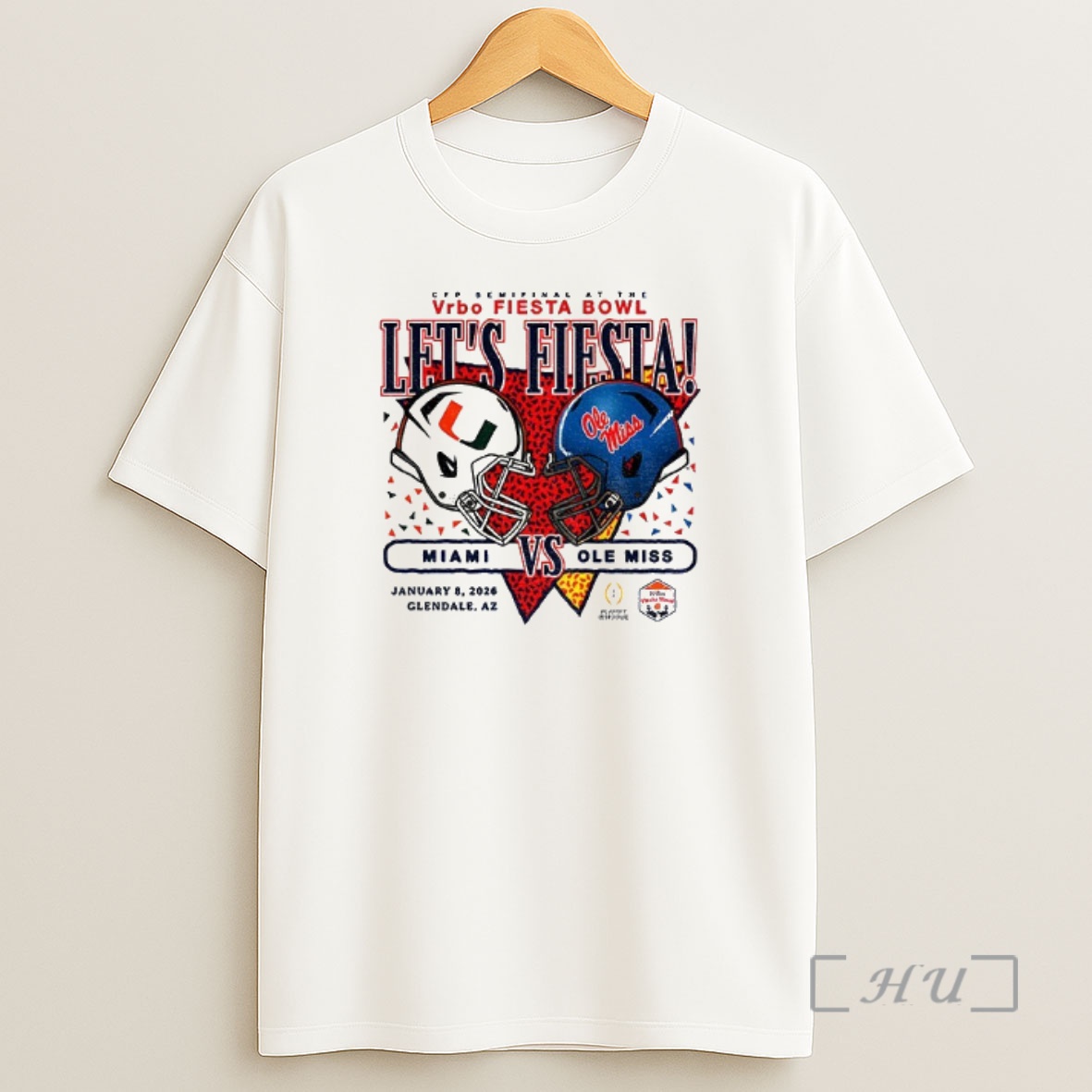 Officials Ole Miss Rebels Ss Miami Hurricanes Football Vrbo Fiesta Bowl Lets Fiesta January 8 2026 Shirt Sweatshirt Tee