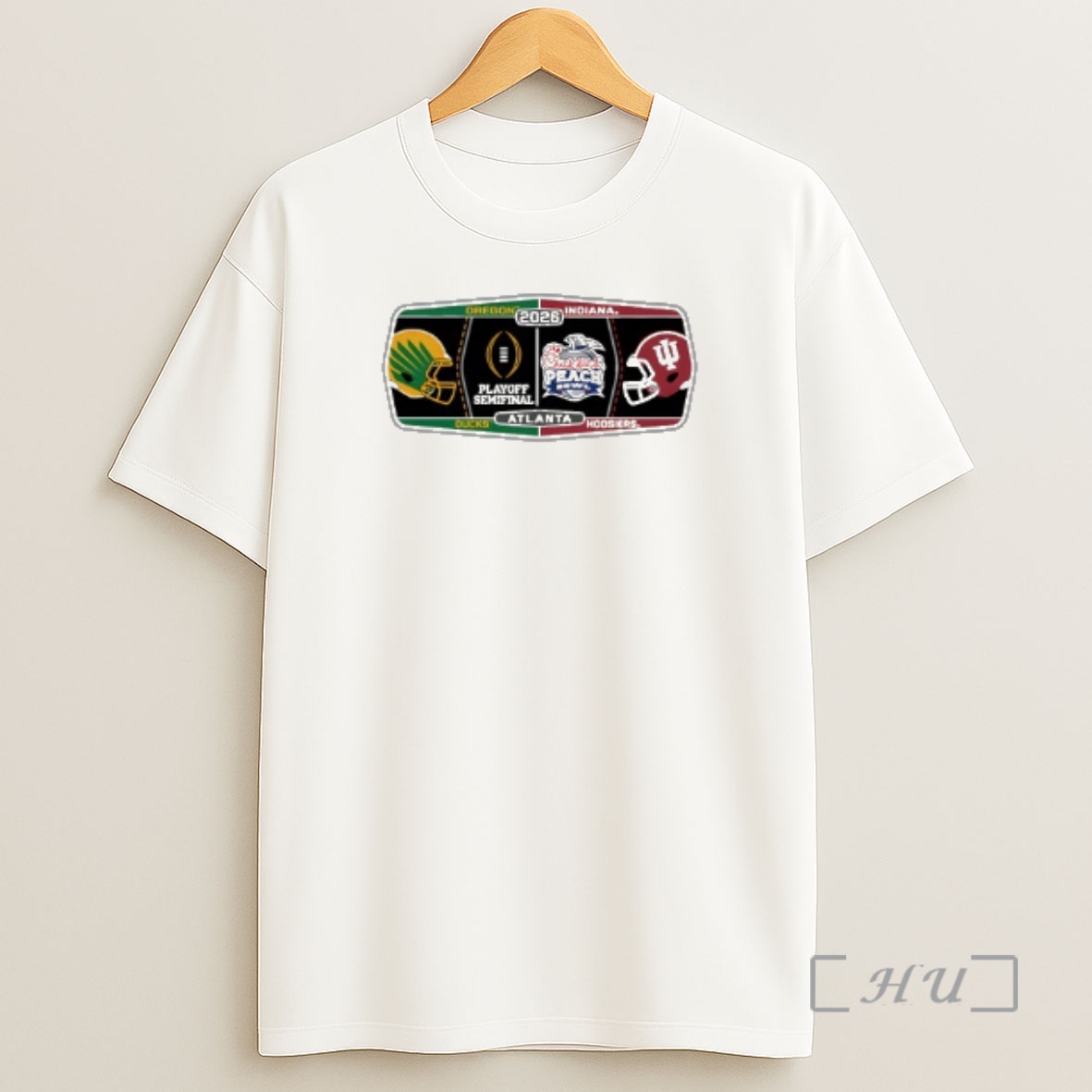Officials Oregon Ducks Vs Indiana Hoosiers Cfp Peach Bowl 2026 Shirt Sweatshirt Tee