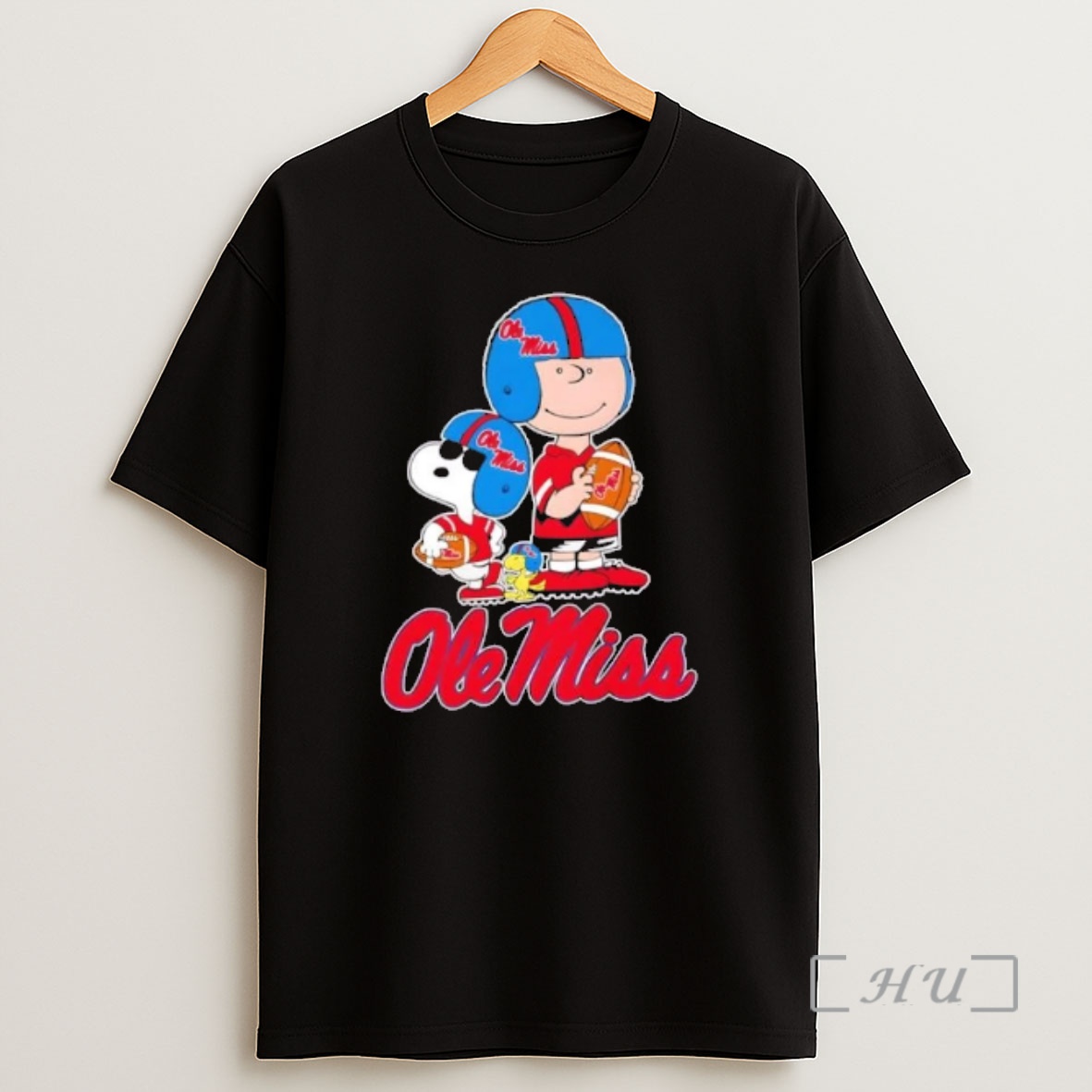 Officials Peanuts Charlie X Snoopy Hug A Ball Olee Miss Rebels Football Shirt Sweatshirt Tee