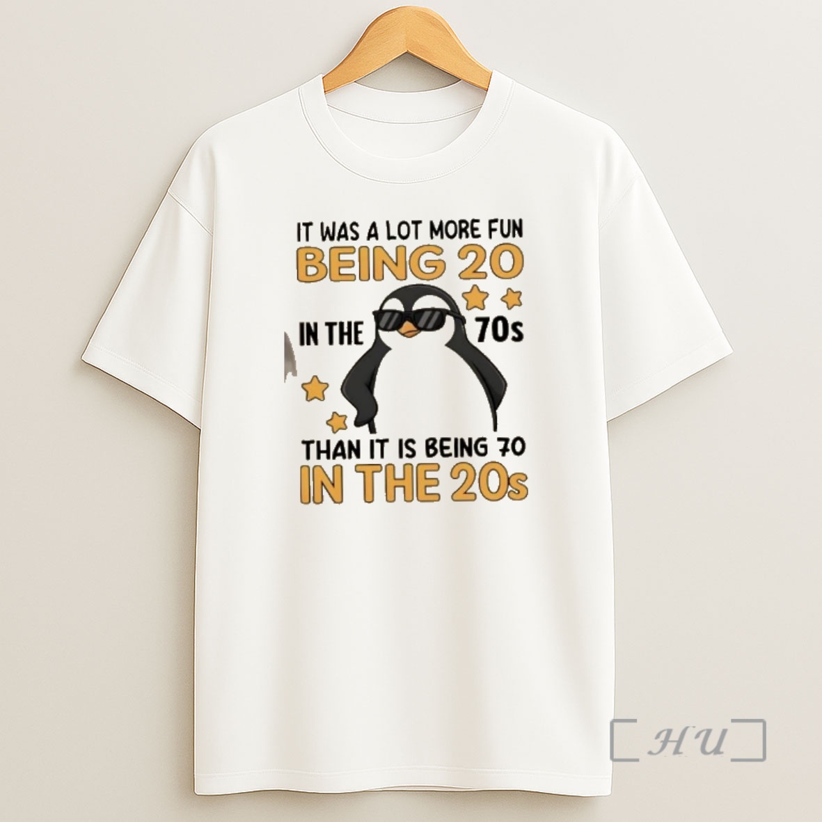 Officials Penguin It Was A Lot More Fun Being 20 In The 70s Than It Is Being 70 In The 20s Shirt Sweatshirt Tee