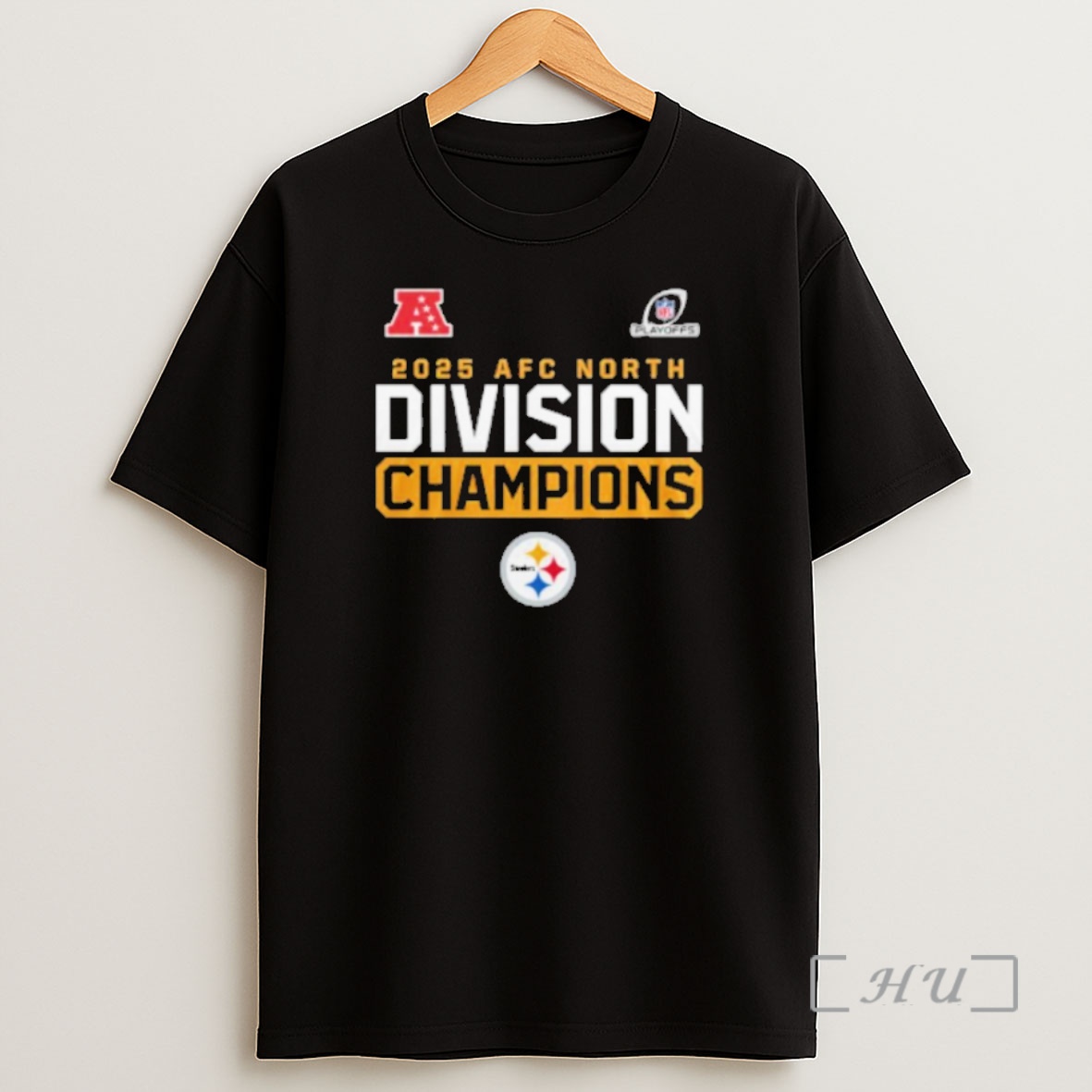 Officials Pittsburgh Steelers Afc North Champions 2025 Cheers Shirt Sweatshirt Tee