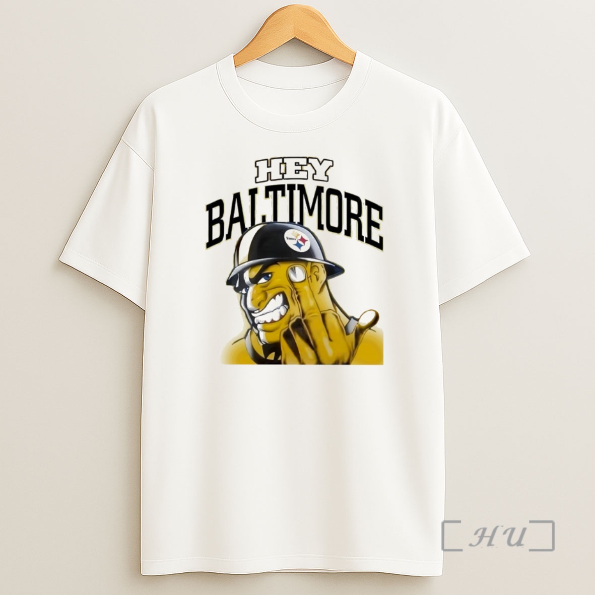 Officials Pittsburgh Steelers Football Hey Baltimore Middle Finger Shirt Sweatshirt Tee