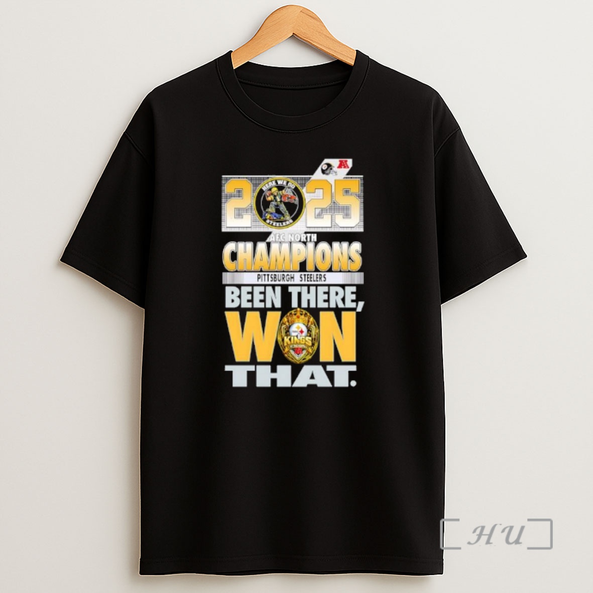 Officials Pittsburgh Steelers Kings Of The West 2025 Afc North Champions Shirt Sweatshirt Tee