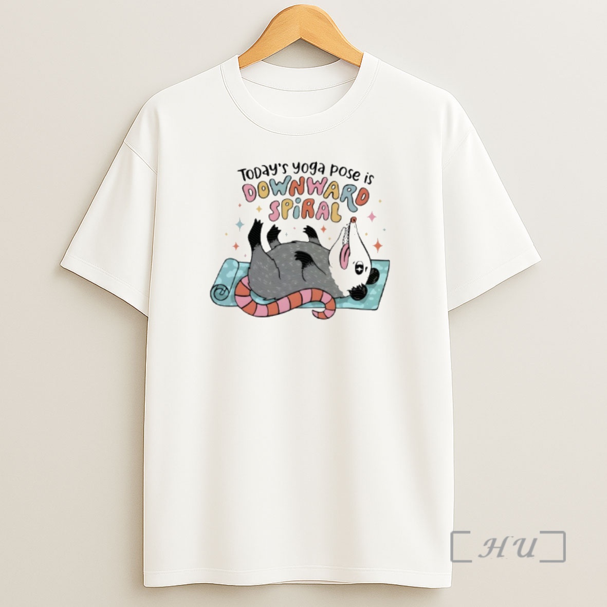Officials Possum Todays Yoga Pose Is Downward Spiral Shirt Sweatshirt Tee
